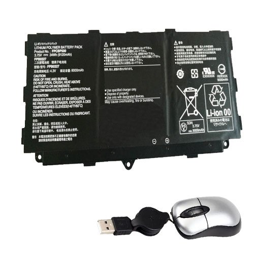amsahr FPCBP500-05 Ersatz Batterie für Fujitsu FPCBP500, FPB0327, CP695045-01 (3.75V, 34Wh) Umfassen Mini Optische Maus schwarz von Amsahr