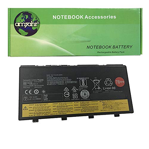 amsahr LEN00HW030-02 Ersatz Batterie für Lenovo 00HW030, Lenovo ThinkPad P70 (15V, 6400mAh, 96Wh) schwarz von Amsahr