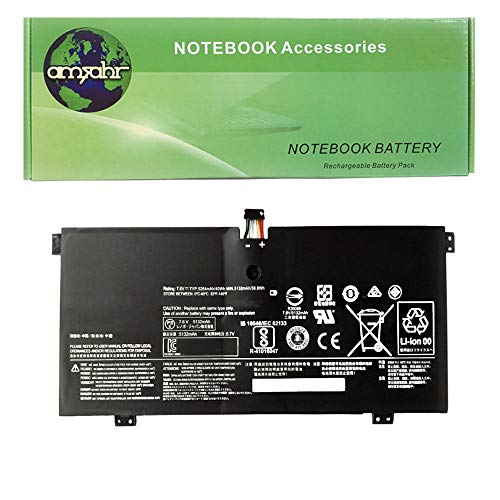 amsahr LENL14L4P72-03 Ersatz Batterie für Lenovo L14L4P72, Lenovo Yoga 700 (7.6V, 5265mAh, 40Wh, Umfassen Stereo Ohrhörer) schwarz von Amsahr