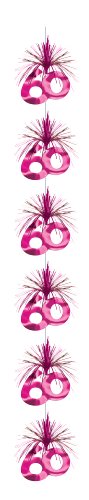 1 Pink Riesen Kaskade 60. Geburtstag Girlanden von Amscan