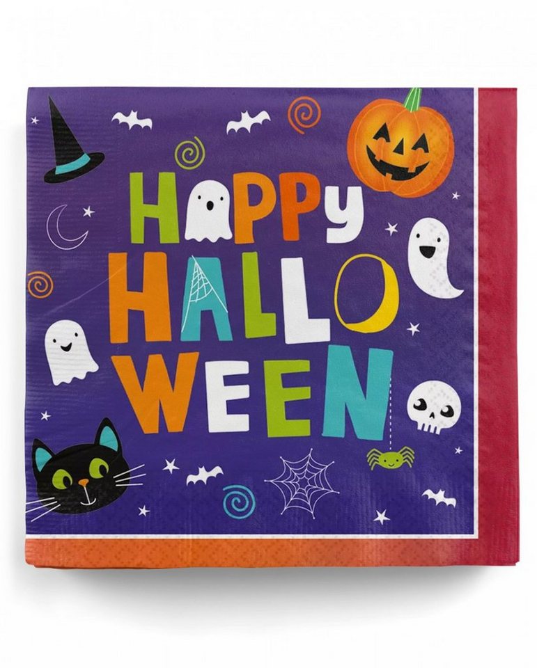 Horror-Shop Papierserviette Kinderfreundliche Halloween Sevietten 16 Stück von Horror-Shop