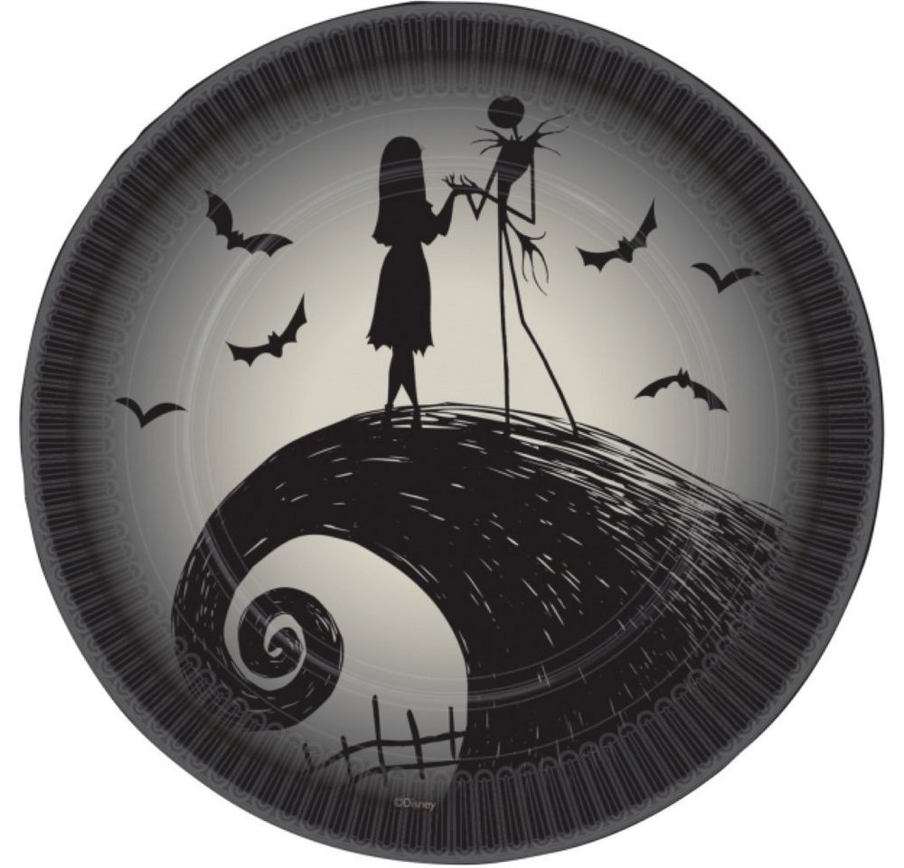 Amscan Pappteller Pappteller 'Nightmare before Christmas', Ø23cm/8S von Amscan