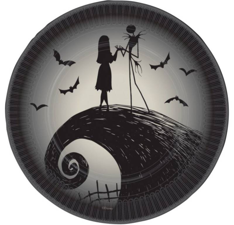 Amscan Pappteller Pappteller 'Nightmare before Christmas', Ø23cm/8S von Amscan