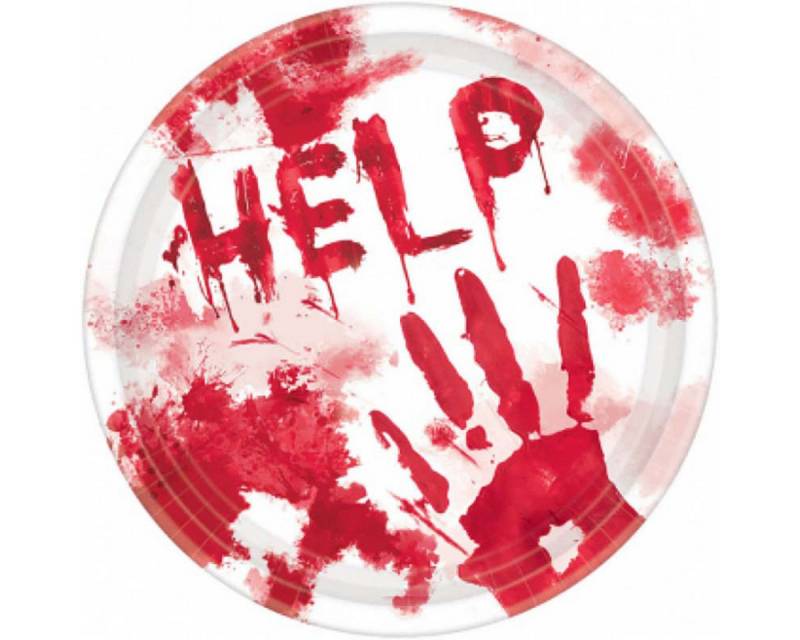 Amscan Hängedekoration Pappteller 'Halloween Help', Ø23cm/8Stk. von Amscan