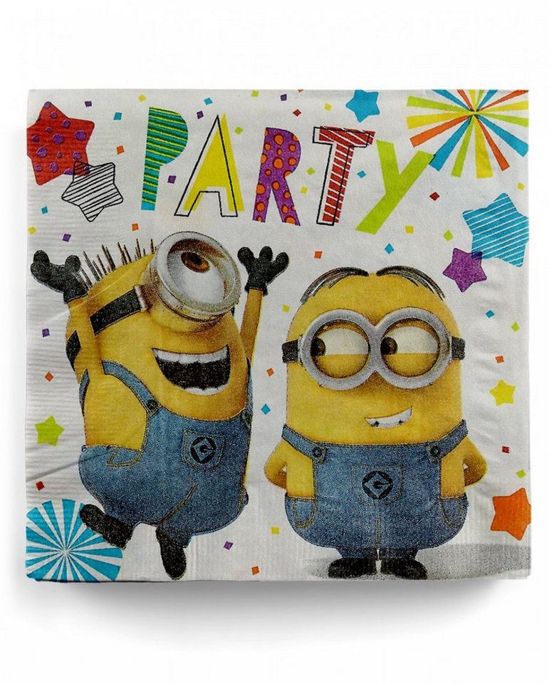 Horror-Shop Papierserviette Despicable Me Minion Servietten 16 St. für den Kin von Horror-Shop