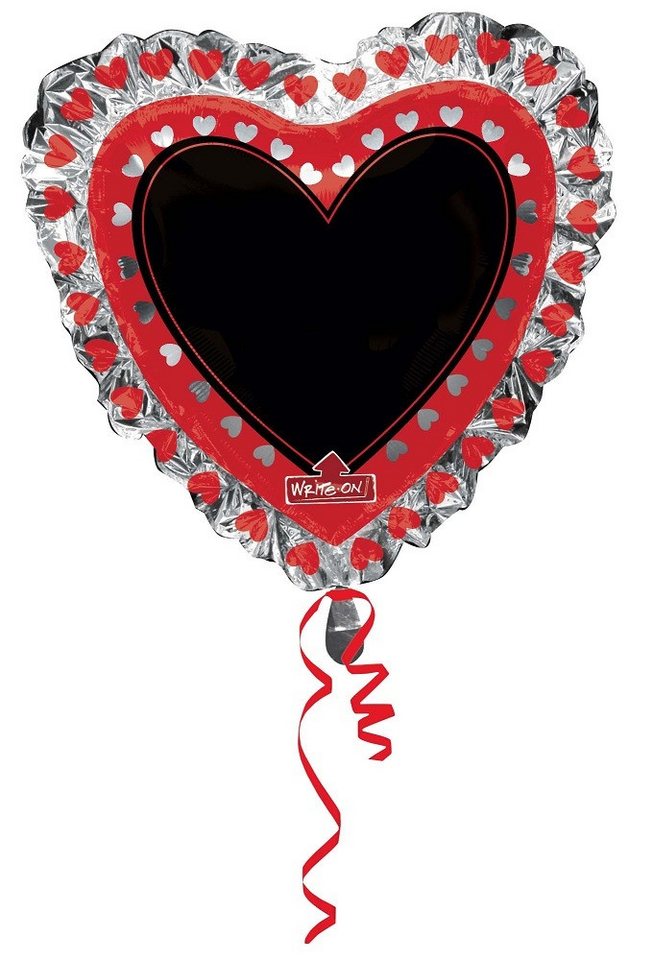 Amscan Folienballon Folienballon XL Herz mit Marker - 71 x 71 cm Amscan Folienballon Folienballon XL Herz mit Marker - 71 x 71 cm von Amscan