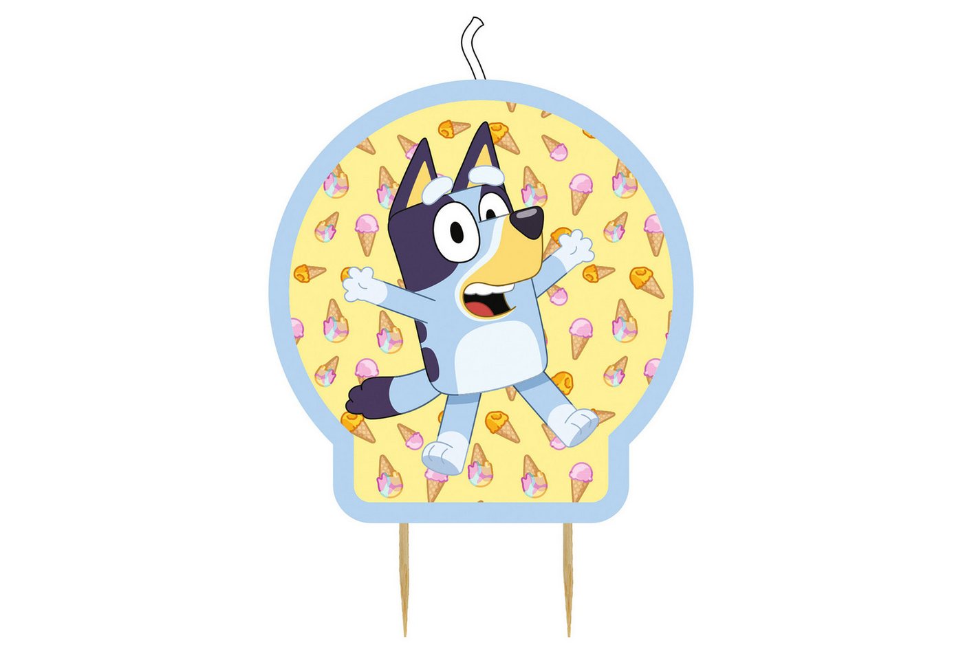 Amscan Geburtstagskerze 'Bluey' Serie, Geburtstagskerze 10,16 x 6,35 cm von Amscan