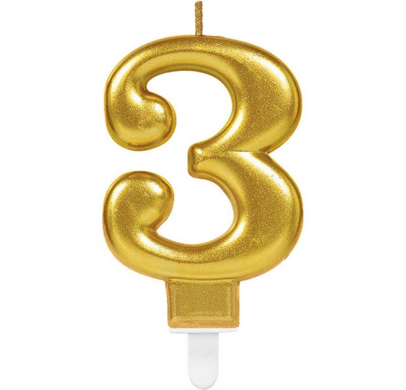 Amscan Geburtstagskerze Zahlenkerze Geburtstagskerze 'Sparkling Celebratio von Amscan