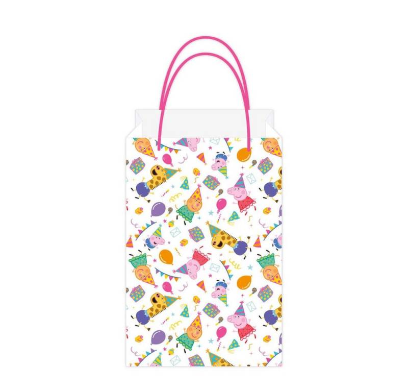 Amscan Geschenkbox Peppa Wutz - 8 Partytüten - ca. 12,7 x 21,5 cm von Amscan