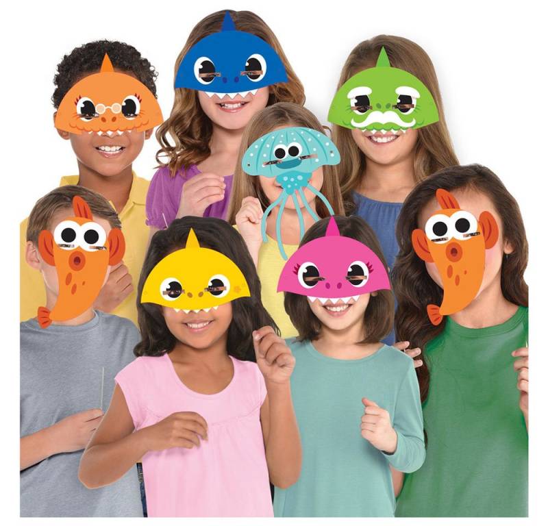 Amscan Hängedekoration Amscan 'Baby Shark' - 8 Papier Gesichtsmasken Hai- Amscan Hängedekoration Amscan 'Baby Shark' - 8 Papier Gesichtsmasken Hai- von Amscan