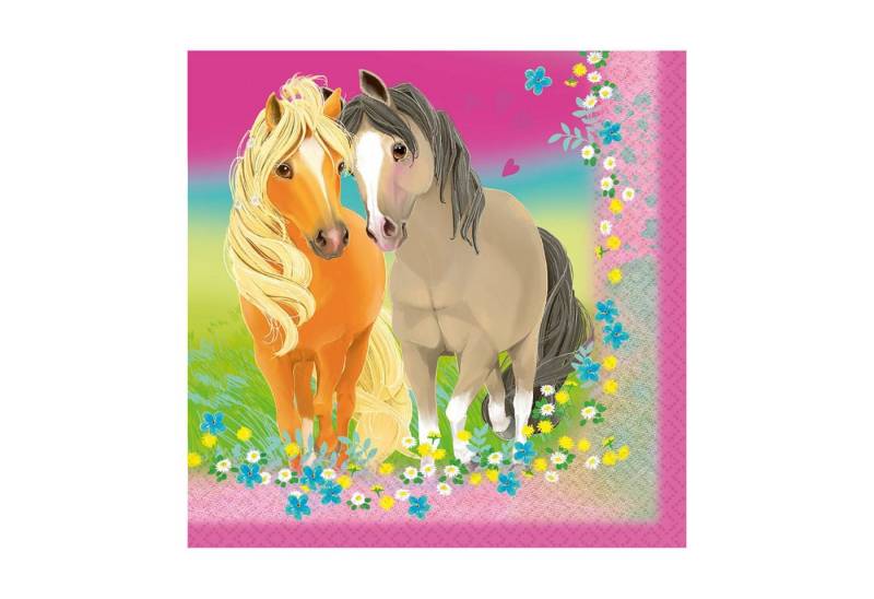 Amscan Hängedekoration 'Pretty Pony', Servietten 20Stk./33x33cm von Amscan