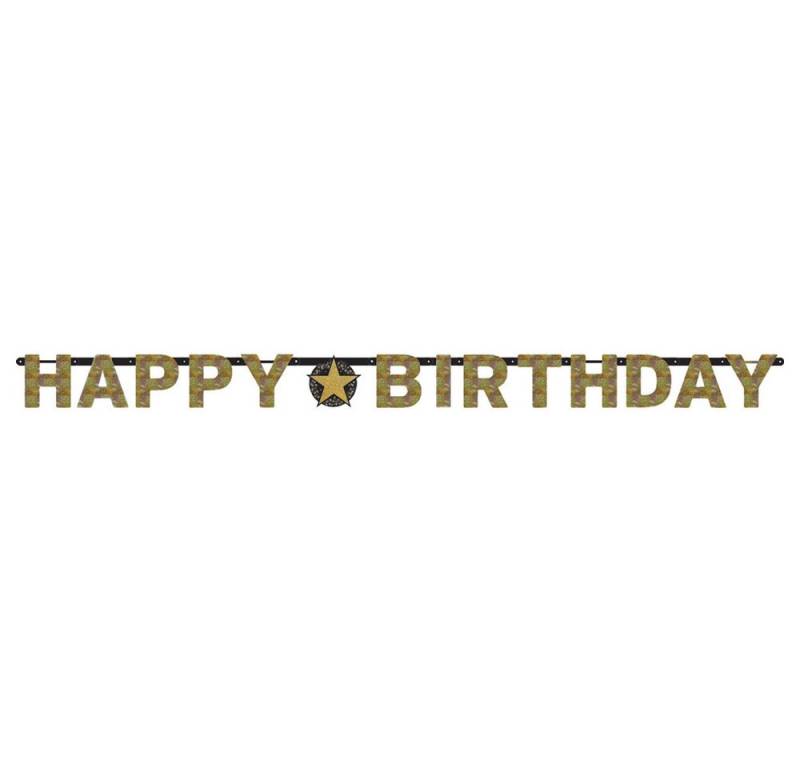 Amscan Hängedekoration Amscan 'Sparkling Celebration' Girlande Happy Birt von Amscan