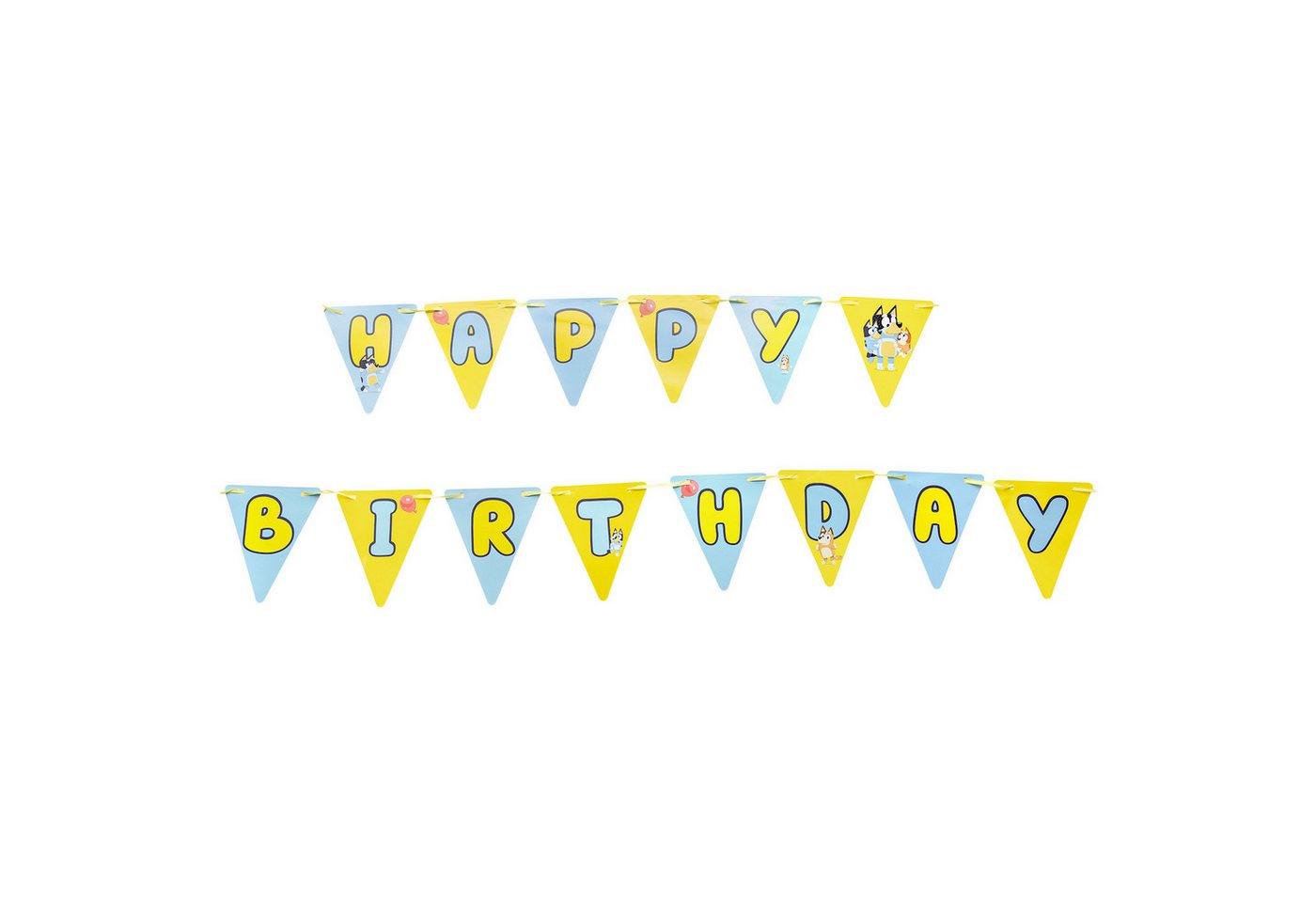 Amscan Hängedekoration 'Bluey' Serie, Girlande Happy Birthday 330cm Amscan Hängedekoration 'Bluey' Serie, Girlande Happy Birthday 330cm von Amscan