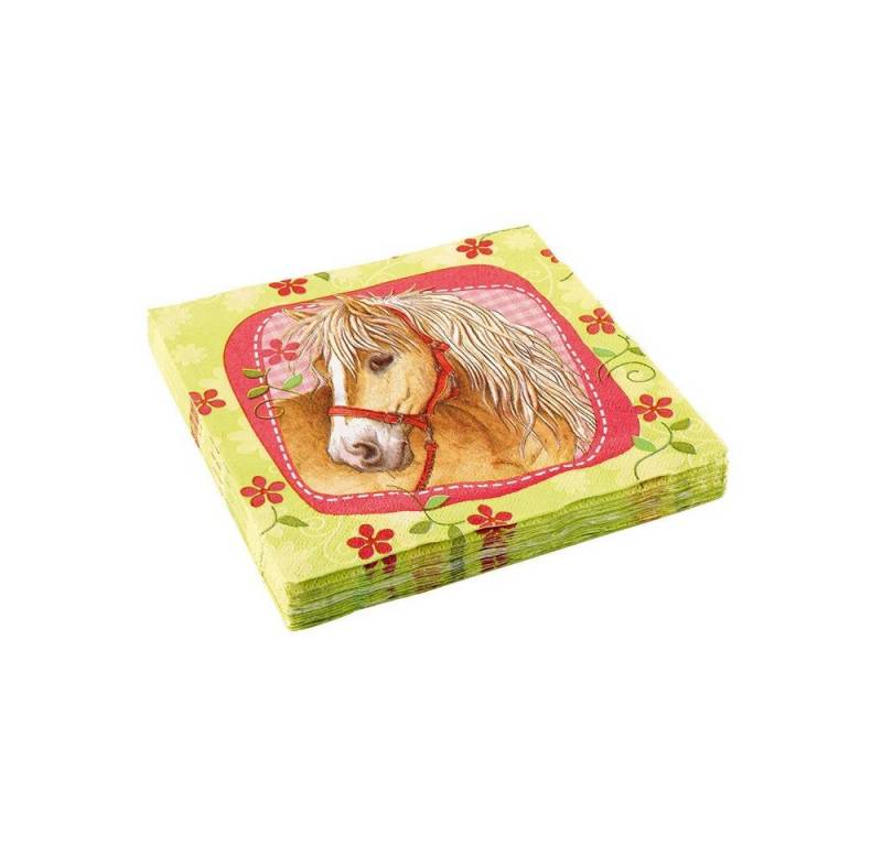 Amscan Hängedekoration 'Charming Horses', Servietten 20Stk./33x33cm von Amscan