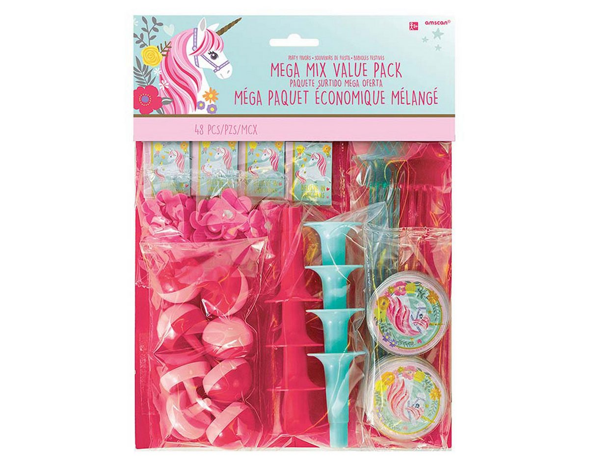 Amscan Hängedekoration Favour Magical Unicorn Einhorn 48-teilig von Amscan