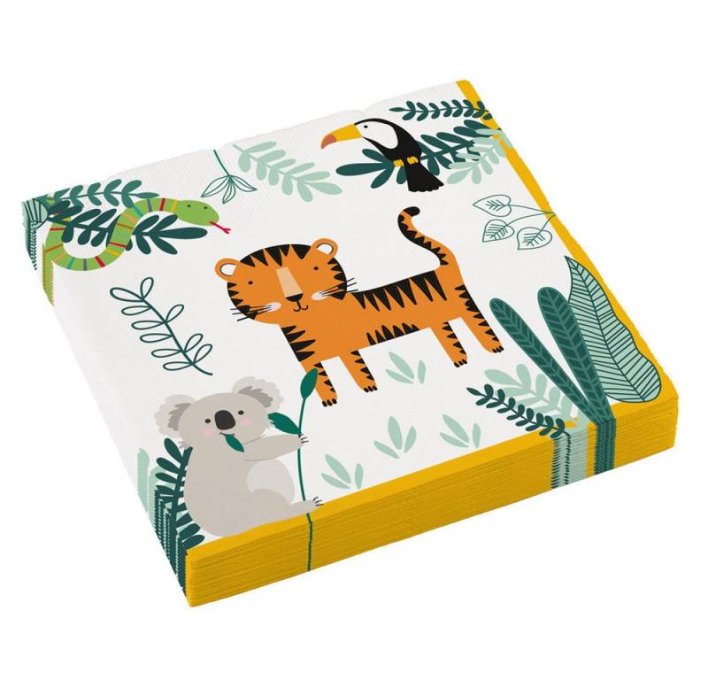 Amscan Hängedekoration 'Get Wild' Safari, 16 Servietten 33x33cm von Amscan