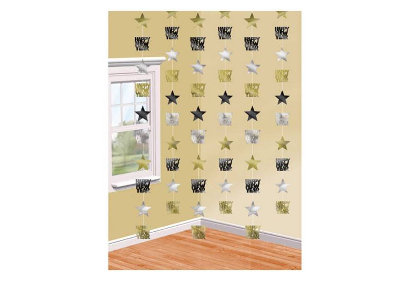 Amscan Hängedekoration Hängedeko 6St./ca.210cm New Year von Amscan