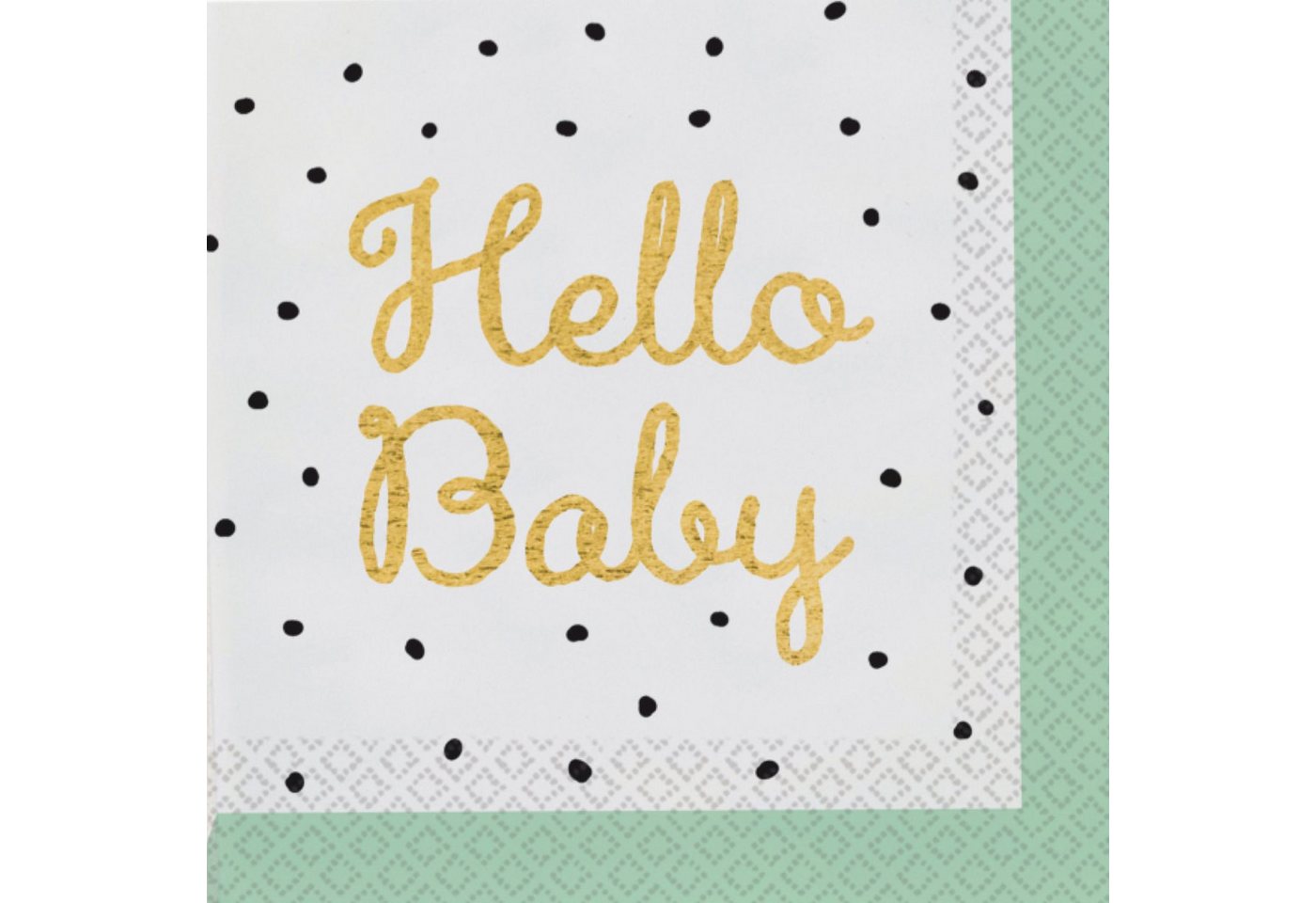 Amscan Hängedekoration 'Hello Baby' Servietten, 20Stk./33x33cm Amscan Hängedekoration 'Hello Baby' Servietten, 20Stk./33x33cm von Amscan