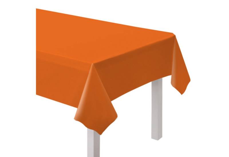 Amscan Hängedekoration Tischdecke PVC Unifarben 137x274cm, Orange von Amscan