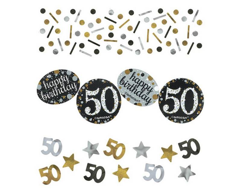 Amscan Konfetti Konfetti Metall 34g Sparkling Gold #50 von Amscan