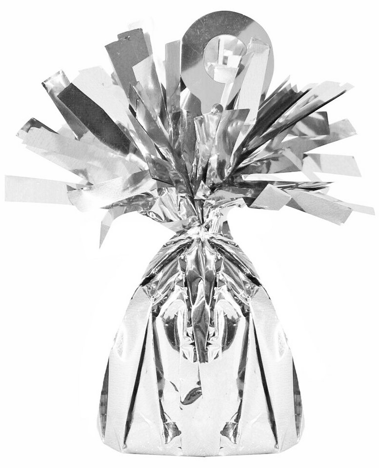 Amscan Luftballon Ballongewicht 'Folie' 170g - Silber von Amscan