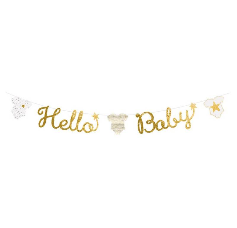 Amscan Luftschlange Partygirlande - Hello Baby - ca. 160 cm lang von Amscan
