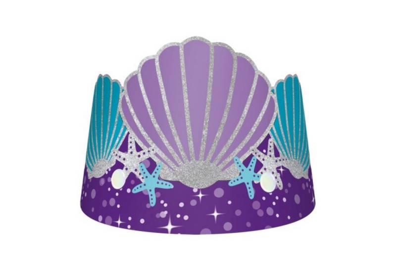 Amscan Papierdekoration Krone "Mermaid Wishes" - Meerjungfrau, 8 Stk. Papierkronen, Meereswelt Amscan Papierdekoration Krone "Mermaid Wishes" - Meerjungfrau, 8 Stk. Papierkronen, Meereswelt von Amscan