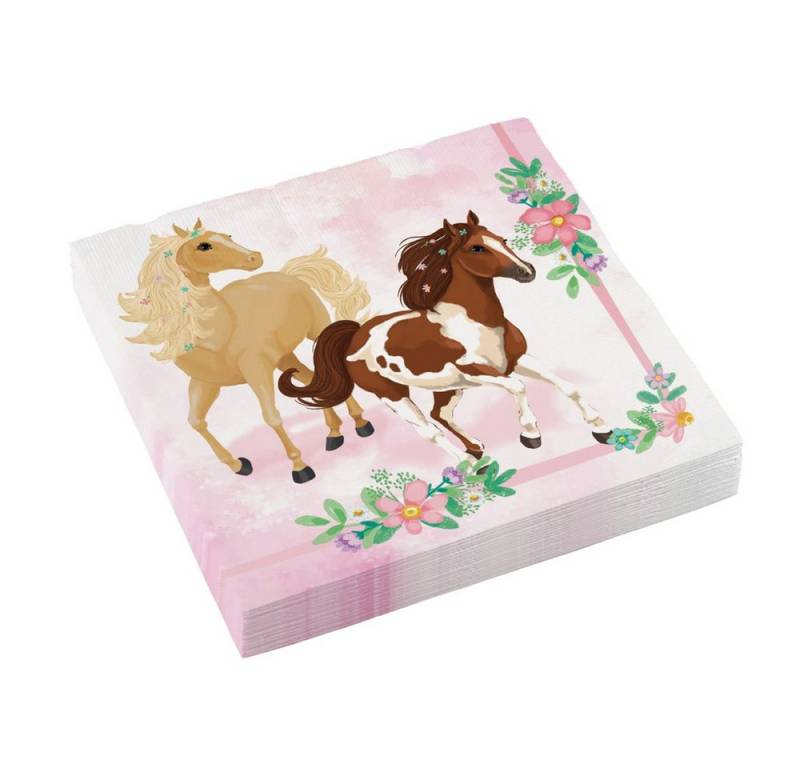 Amscan Papierserviette 20 Partyservietten - Beautiful Horses von Amscan