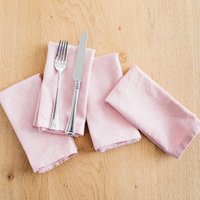 4Er-Set Baumwoll-Servietten Blush 4Er-Set Baumwoll-Servietten Blush von AmshaStudio