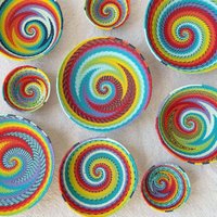 Zulu Drahtschale - Regenbogen // Südafrika Korb Telefon Handgemachte Schale Zulu Drahtschale - Regenbogen // Südafrika Korb Telefon Handgemachte Schale von AmshaStudio