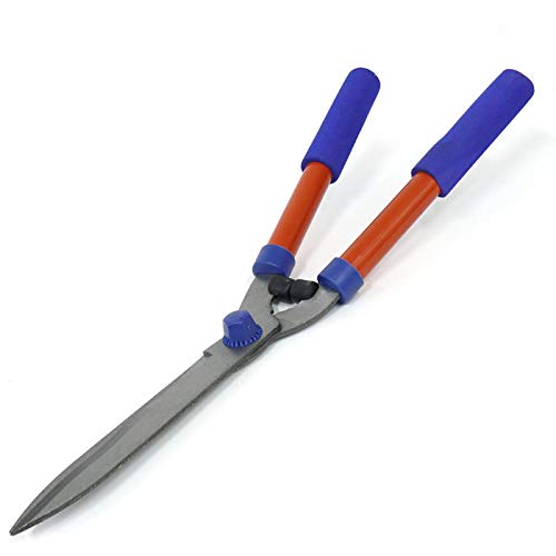 Amslight Hand Heckenschere Hecke Strauchschere Schere mit Wellenschliff 51cm von Amslight