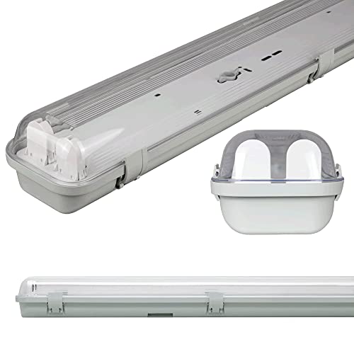 Amslight LED Feuchtraumleuchte 2 x 60cm keine Röhre von Amslight