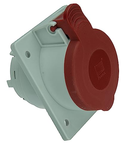 CEE Anbausteckdose 16A 4P 400V IP44, IEC-60309, 3P+N+E (5-polig), Starkstrom von Amslight