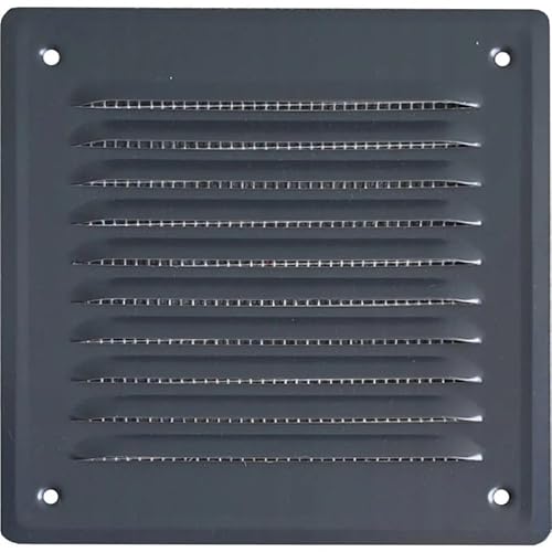 Schräge Metallabdeckung für Lüftungsgitter 140x140 mm, verschiedene Farben zur Auswahl (Graphit) von Amslight