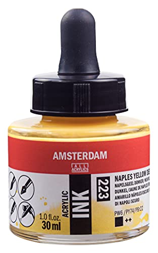 Amsterdam 17202230 Acryl-Tinte, tiefes Neapel-Gelb, Einheitsgröße von Amsterdam