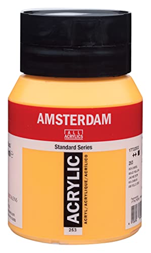 Amsterdam Royal Talens Standard Series Acrylic Color, 500ml Tube, Gold Yellow (17092532) von Amsterdam
