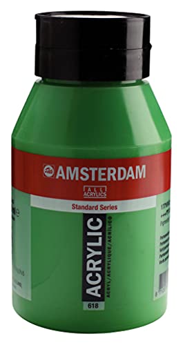 Amsterdam Standard Series Acrylic Jar 1000ml Permanentgrün hell 618 (17716182) von Amsterdam