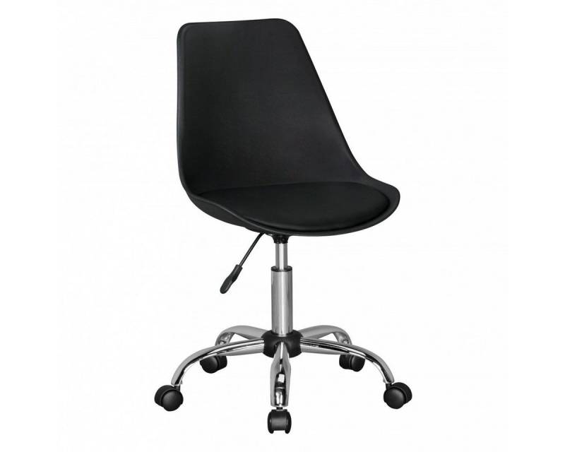 Amstyle Bürostuhl KORSIKA, Drehstuhl Kunstleder Schwarz, Drehsessel Wartezimmerstuhl, (Schreibtischstuhl Rückenlehne), Schreibtischstuhl Rückenlehne von Amstyle