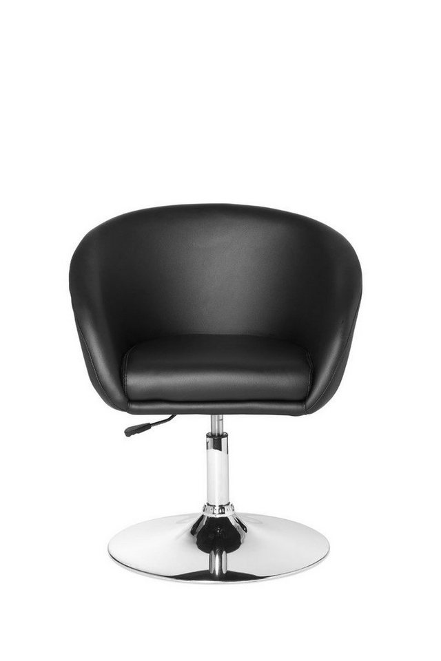 Amstyle Polsterstuhl SPM2.157 (Loungesessel Kunstleder Schwarz Drehbar 120 kg), Clubsessel Modern, Loungesessel Wartezimmer von Amstyle