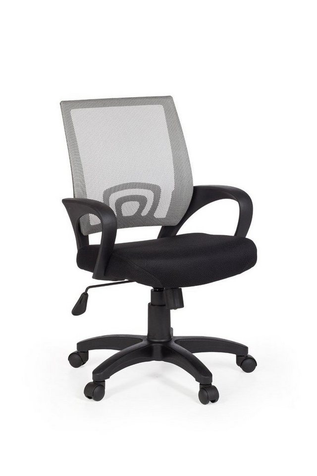 Amstyle Schreibtischstuhl Amstyle Bürostuhl Grau Schreibtischstuhl mit Armlehne Bürodrehstuhl (Set) von Amstyle