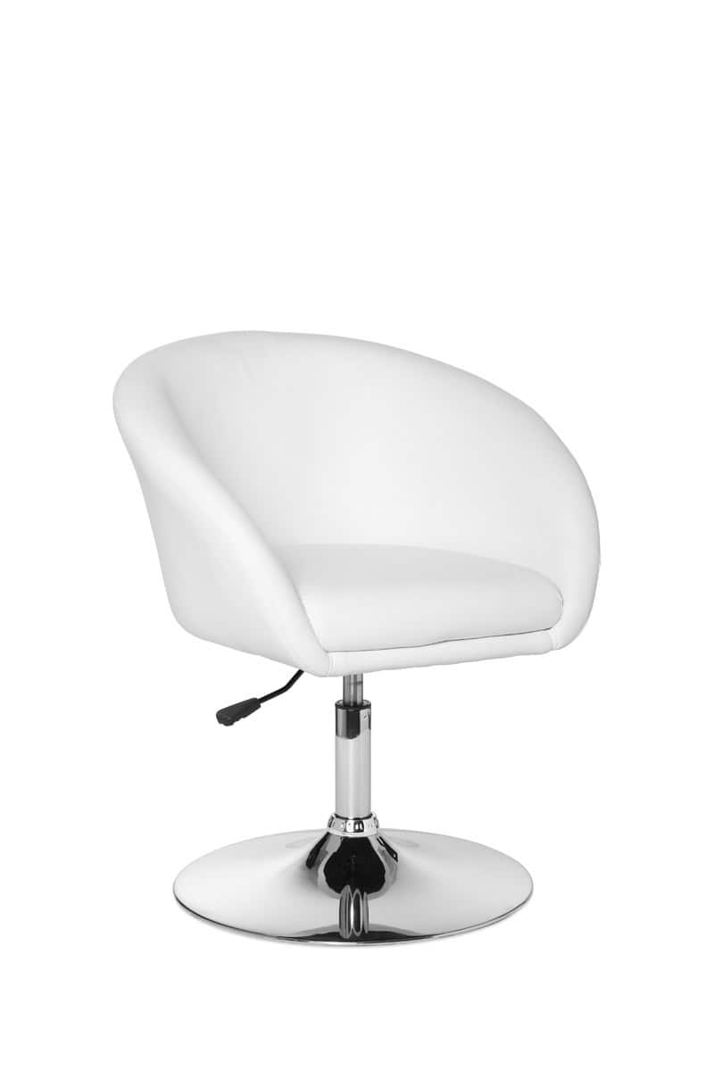 Design Relaxsessel SPM2.158 Loungesessel Kunstleder Cocktailsessel weiß von Amstyle