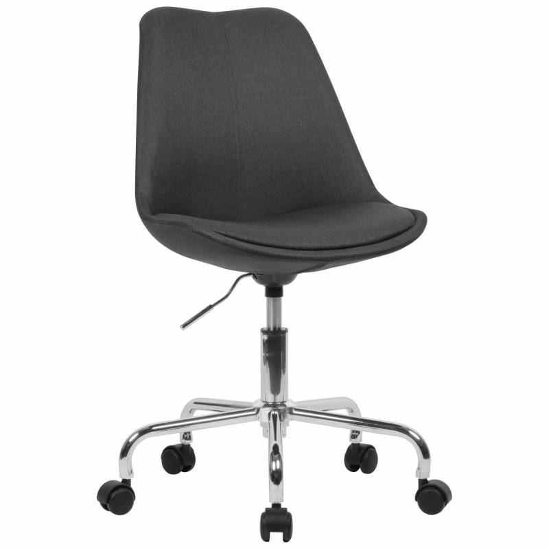 Schreibtischstuhl Schwarz Stoff von Amstyle