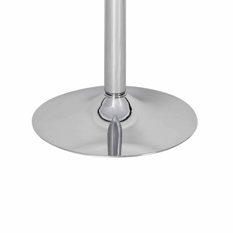 Stehtisch Bistrotisch rund Glasplatte Farbe Silber Bartisch Design von Amstyle