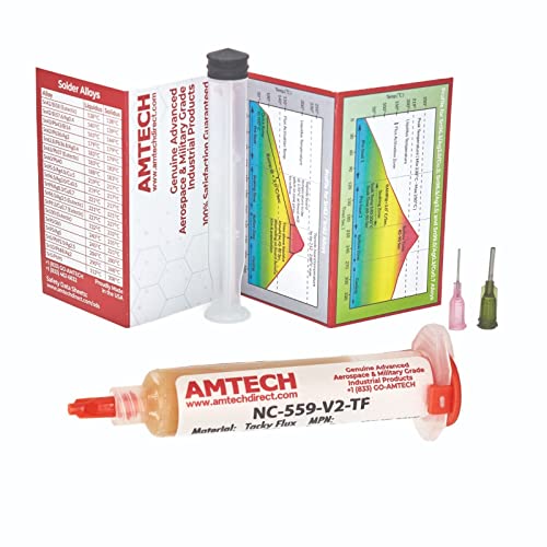 Haftendes No-Clean-Flussmittel von Amtech, NC-559-V2-TF, aus den USA, cremefarben, NC-559-V2-TF von Am-Tech