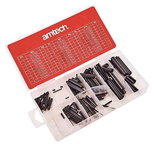 Am-Tech 120 Stück Assorted Roll Pin Set, S6270 von Amtech