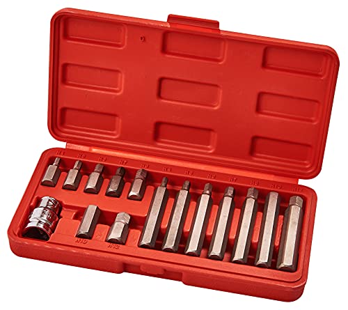 Am-Tech 15 Stück Hex bit und Socket Set, I8550 von Amtech