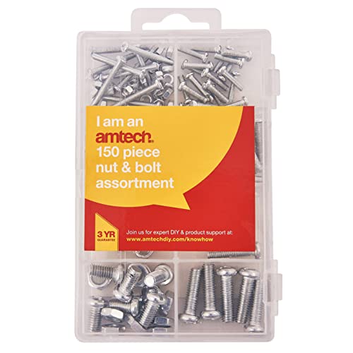 Am-Tech 150 Stück Nuts und Bolt Kit, S5825 von Amtech