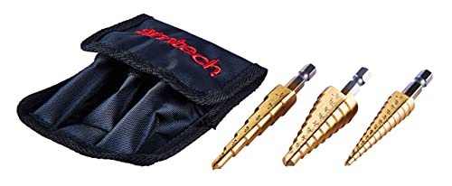 Am-Tech 3 Stück High Speed Steel Step Drill Set, F0785 von Am-Tech