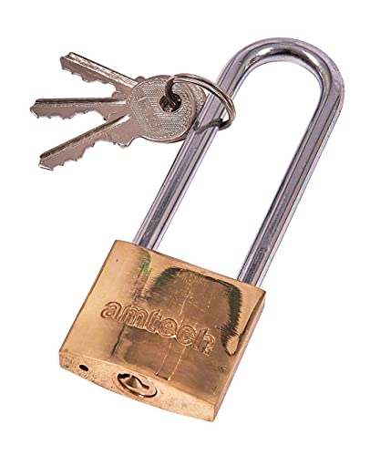 Am-Tech 38 mm Long Shackle Brass Padlock, T1500C von Am-Tech