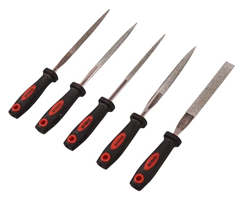 Am-Tech 5 Stück Diamond File Set in Case, E1330 von Amtech